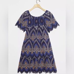 Anthropologie Nori Eyelet Tunic Dress